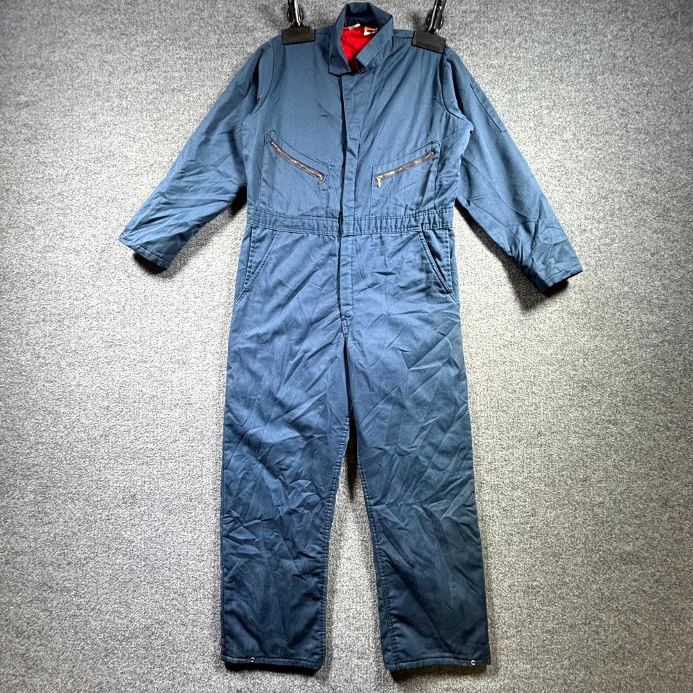 Vintage Big Ben by Wrangler Coveralls Men Medium Blue Insulated Workwear Utility